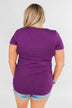 Meet Me Here Short Sleeve Top- Purple