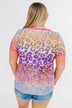 Bright & Beautiful Leopard Print Top- Multi