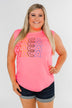 "Vacay" Graphic Tank Top- Neon Pink