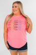 "Vacay" Graphic Tank Top- Neon Pink