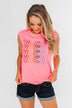 "Vacay" Graphic Tank Top- Neon Pink