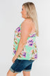 Leave You Speechless Floral Tank Top- Bright Mint