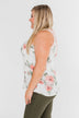 Ready When You Are Lace Back Tank Top- Ivory