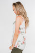 Ready When You Are Lace Back Tank Top- Ivory