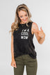 "I'm a Cool Mom" Tank Top- Black Vintage