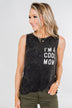 "I'm a Cool Mom" Tank Top- Black Vintage