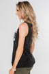 "I'm a Cool Mom" Tank Top- Black Vintage