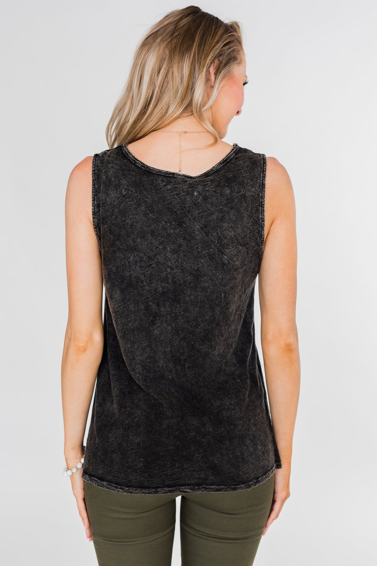 "I'm a Cool Mom" Tank Top- Black Vintage