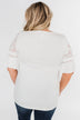 Part Of You Half Bell Sleeve Top- Ivory