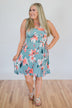 Baby, You're Beautiful Floral Dress- Light Blue