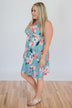 Baby, You're Beautiful Floral Dress- Light Blue