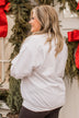 "Farm Fresh Christmas Trees" Graphic Crewneck- White
