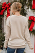 "Tis The Season To Be Jolly" Crew Neck- Beige