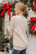 "Tis The Season To Be Jolly" Crew Neck- Beige