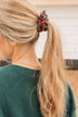 Holiday Cheer Scrunchie- Red Plaid