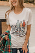 "Merry Christmas" Graphic Tee- White
