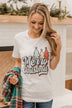 "Merry Christmas" Graphic Tee- White