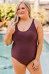 Under The Summer Sun One-Piece Swimsuit- Plum