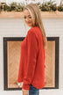 Runway Beauty Knit Sweater- Red