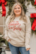 "Tis The Season To Be Jolly" Crew Neck- Beige