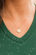 Walk Through The Pines Pendant Necklace- Gold