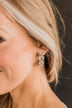 Stay Fabulous C-Hoop Earrings- Silver