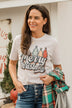 "Merry Christmas" Graphic Tee- White