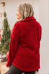 Cause For Applause Knit Button Top- Red