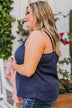 Hopelessly Yours Knit Tank Top- Navy