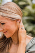 Coastal Breeze Palm Leaf Earrings- Gold