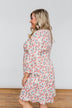 Lean On Me Floral V-Neck Dress- Ivory