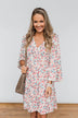 Lean On Me Floral V-Neck Dress- Ivory