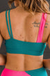 Capture The Coast Swim Top- Neon Pink & Teal