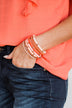 Love Being Girly Bracelet Set- Peach