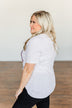 "Happy Mama" Rainbow Graphic Tee- Light Heather Grey