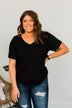 Always Essential V-Neck Top- Black