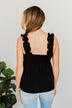 Push Your Buttons Babydoll Tank- Black