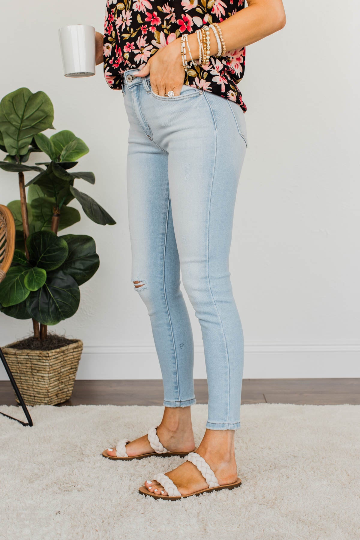 KanCan High-Rise Skinny Jeans- Roisin Wash