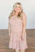 Serene Sights Sleeveless Ruffle Dress- Dusty Mauve