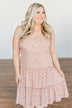 Serene Sights Sleeveless Ruffle Dress- Dusty Mauve