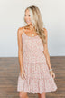 Serene Sights Sleeveless Ruffle Dress- Dusty Mauve