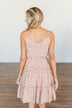 Serene Sights Sleeveless Ruffle Dress- Dusty Mauve