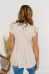 Bounce In Your Step Babydoll Knit Top- Oatmeal