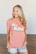 "Be Kind" Graphic Tee- Dusty Coral