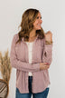 Thread & Supply Free Falling Lightweight Button Down Jacket- Blush