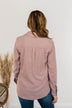 Thread & Supply Free Falling Lightweight Button Down Jacket- Blush