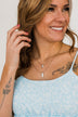 Unmistakable Grace 2 Tiered Necklace- White Marble & Gold