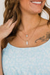 Unmistakable Grace 2 Tiered Necklace- White Marble & Gold