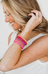 Love Being Girly Bracelet Set- Pink