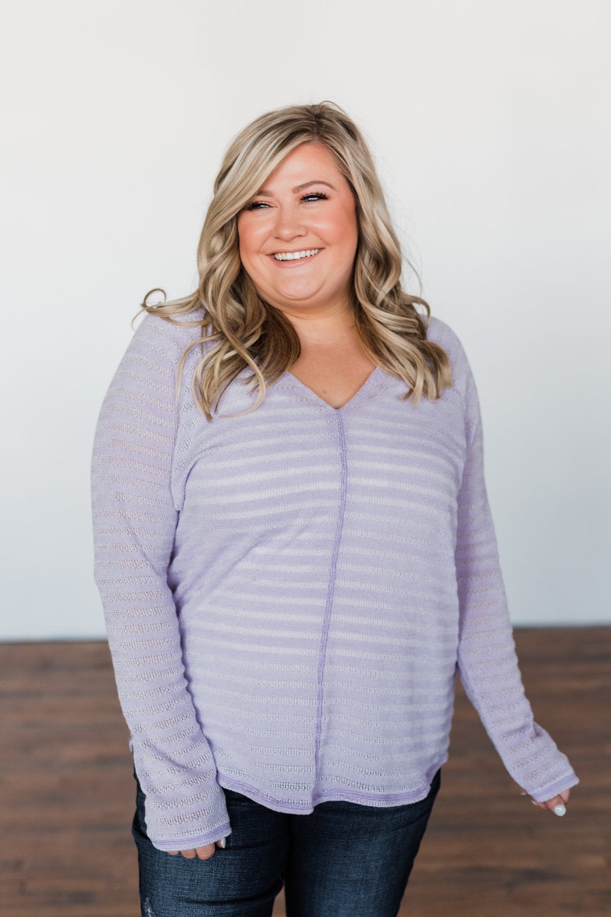 Find Me By The Flowers Knit Sweater- Lilac